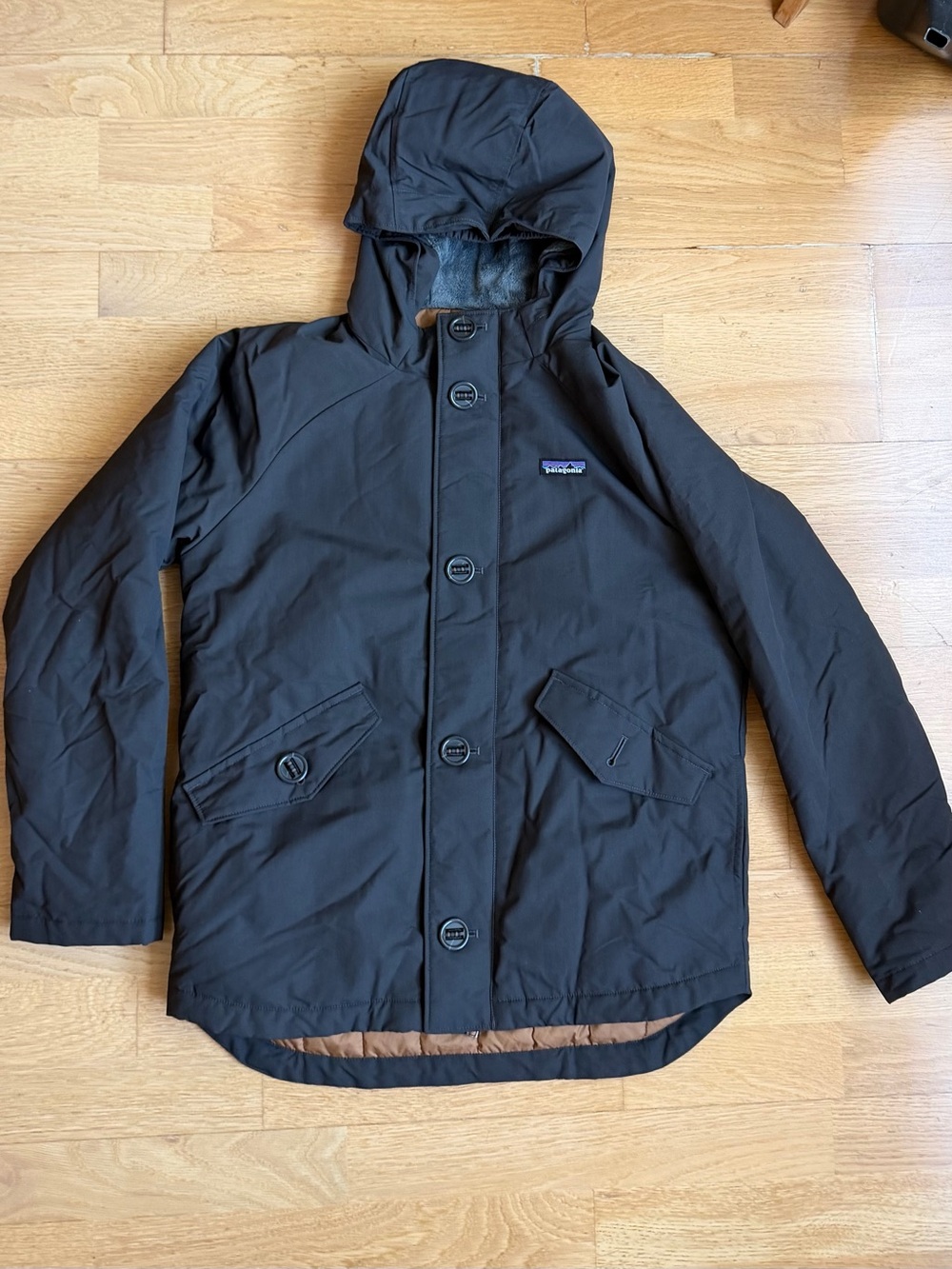 Patagonia Hooded Insulated Jacket Parka - Dark Grey